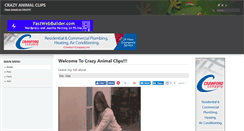 Desktop Screenshot of crazyanimalclips.com